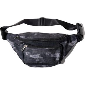 PattyCandy Purple Army Camouflage Graphic Print Fanny Pack