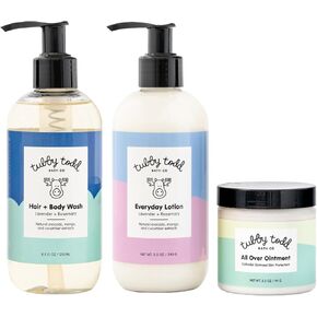 Tubby Todd 3-Step Baby Skincare Routine - The Regulars Bundle - Trial/Travel Size Lavender Rosemary in Kuwait
