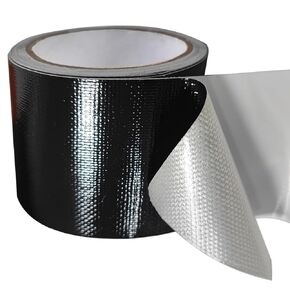 Birllaid Awning Repair Tape for Tarp, Heavy Duty Outdoor Repair Tape for Canvas, Boat Covers, Tent, Sail Tape, Tear Repair Patch Kit, Waterproof, UVproof Repair Tape, Black