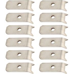 SAQXK 24pcs Trailer Wood Deck Clips Heavy Duty Floor Hold Down Steel Clips 1/4" Plate, Bearclaw Steel Clips for Trailer, Truck, Warehouse, Boat Deck Planks