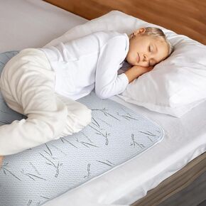 Continental Bedding 28" x 52" Premium Bamboo Waterproof Crib Mattress Protector Flat Crib Sheet for Standard Cribs and Toddler Beds