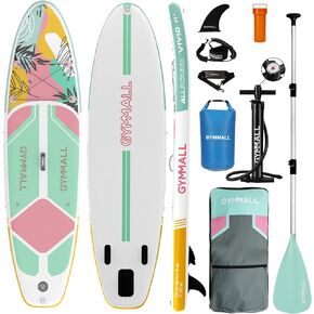 Paddle Board, Inflatable Stand Up SUP Paddle Boards for Adults & Youths of All Skill Levels, Wide & Non-Slip Deck Design Blow Up Paddleboards with Premium Accessories & Storage Bag