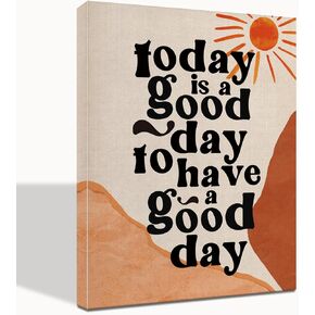 Today is A Good Day for A Good Day, Good Day, Boho Office Décor, Today Was A Good Day, Boho Canvas Wall Art, Spiritual Décor, Canvas Wall Art, Positive Wall Décor, Boho Decor 16x20 inch