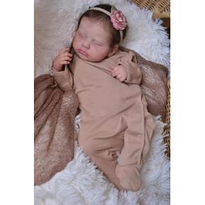Pinky Reborn Baby Dolls Full Body Silicone Doll Girls 18 Inch Realistic Reborn Doll Newborn Babies Toy for Xmas Gifts