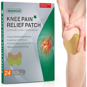 Pain Relief Patches - Fast Acting Knee Patch for Instant Relief Pain & Inflammation 24 Count (Pack of 1)