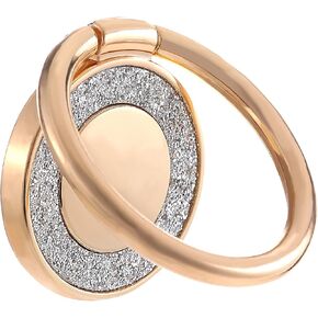 Sibba Cell Phone Ring Holder Metal Finger Ring Stand Glitter Phone Grip Round Alloy Kickstand Grip 360° Rotation 180° Flip Adjustable Compatible with Smartphone Tablets and Case