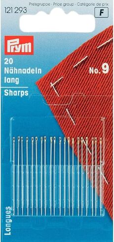Prym Hand Sewing Needles, 4.5 x 2 x 0.2 cm, Silver in Saudi Arabia