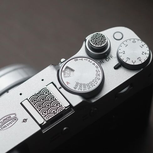 مناسب لـ Fuji XPRO3/xpro2/xpro1/xa7/xa5/xe3/xe4/xt30/xt4/xt5 Nikon zf/zfc زر الغالق ريترو ويف غطاء الحذاء الساخن وزر الغالق (غطاء الحذاء الساخن بالرش) in Kuwait