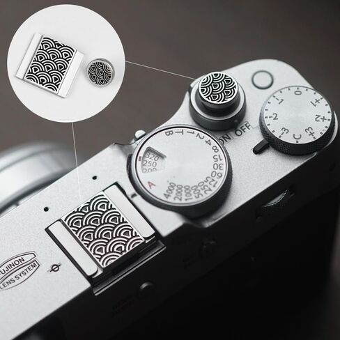 مناسب لـ Fuji XPRO3/xpro2/xpro1/xa7/xa5/xe3/xe4/xt30/xt4/xt5 Nikon zf/zfc زر الغالق ريترو ويف غطاء الحذاء الساخن وزر الغالق (غطاء الحذاء الساخن بالرش) in Kuwait
