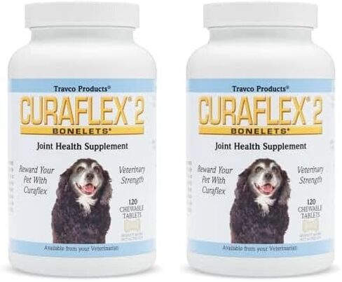 Nutramax Curaflex 2 Joint Health Supplement for Dogs, 120 Chewable Tablets in Saudi Arabia