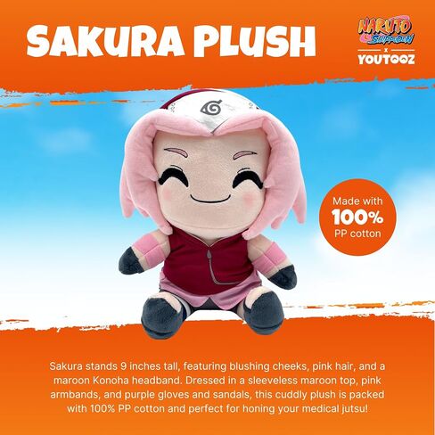 Youtooz Naruto Plush 9" Inch, Collectible Uzumaki Naruto Plushie from Anime Naruto Shippuden by Youtooz Plush Collection in Saudi Arabia