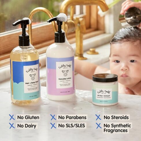 Tubby Todd 3-Step Baby Skincare Routine - The Regulars Bundle - Trial/Travel Size Lavender Rosemary in Kuwait