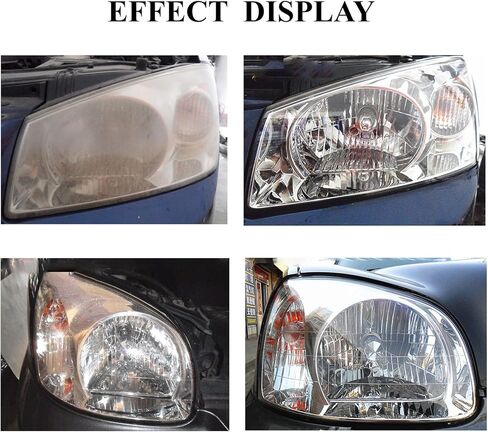 Headlight Repair Kit,Automobile Headlight Restoration Kits with 200ML Repair Liquid,Car Headlight Polish Repair Tool for Repair Headlight Yellowing, Haze, Scratches in Kuwait