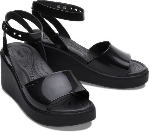 Crocs Women's Brooklyn Ankle Strap Wedge, Platform Sandals in Saudi Arabia