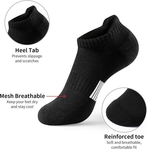 Trifabricy Ankle Socks for Women, Cushioned Low Cut No Show Socks Womens Socks With Heel Tab, Athletic Running Socks in Saudi Arabia