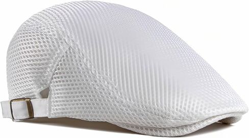 RICHTOER Men Breathable Mesh Summer Hat Newsboy Beret Ivy Cap Cabbie Flat Cap in Saudi Arabia
