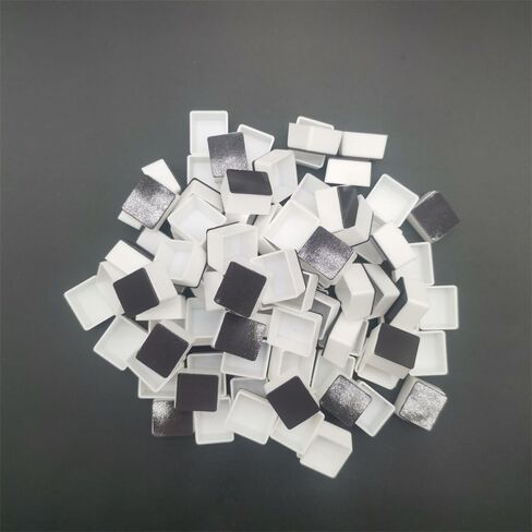 Watercolor Pans with Magnetic Stripes 100 Full White Plastic Empty Paint Pans for DIY Watercolor Oil Painting or Travel tin Box Palette Painting in Saudi Arabia