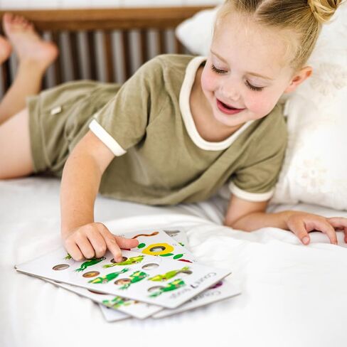 Melissa & Doug Poke-A-Dot Jumbo Number Learning Cards - 13 Double-Sided Numbers, Shapes, and Colors with Buttons to Pop - Poke A Dot Book Oversized Interactive Learning Activity Cards For Kids in Saudi Arabia