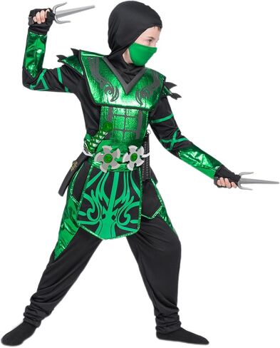 Spooktacular Creations Halloween dress up for Child Boy Golden Ninja costume in Kuwait