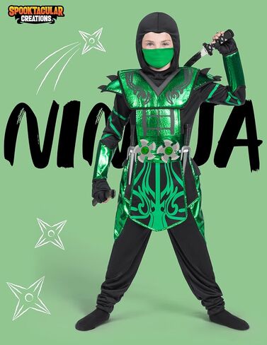 Spooktacular Creations Halloween dress up for Child Boy Golden Ninja costume in Kuwait