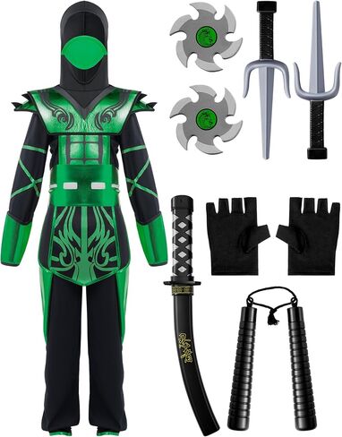 Spooktacular Creations Halloween dress up for Child Boy Golden Ninja costume in Kuwait