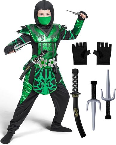 Spooktacular Creations Halloween dress up for Child Boy Golden Ninja costume in Kuwait