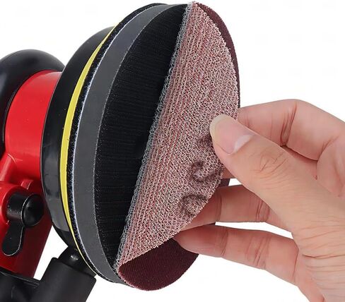 140 Pcs 5 Inch Wet Dry Sanding Discs Hook and Loop 8 Holes Sandpaper 400/600/800/1000/1500/2000/3000 Assortment Grits with Interface Pad for Orbital Sander Automotive Wood Plastic Metal Polishing in Saudi Arabia