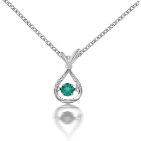 ZYI s925 Sterling Silver Cubic Zirconia Pendant Necklace for Women,Fashion Jewelry yellow/blue diamond Emerald Cut Birthstone CZ Necklace Gift for Wife Girls Her.