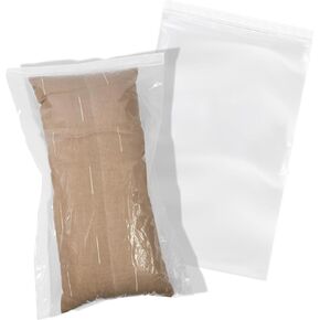 Spartan Industrial - 16" X 24" (100 Count) 2 Mil Clear Reclosable Zip Plastic Poly Bags with Resealable Lock Seal Zipper