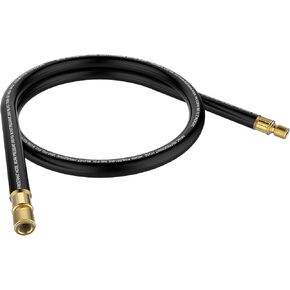 NAVAC NHB1 High-Flow Refrigerant Hose | 3/8" to 1/4" Fittings | 6 Feet Length | 1/2" Internal Diameter | Faster HVAC Evacuation and Recovery | 20 Microns Vacuum | 1 Year Warranty