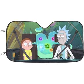 Cartoon Windshield Sunshade for Car Truck & SUV - Folding Car Sun Shade for Front Window to Keeps Vehicle Cool - 51x27.5 in