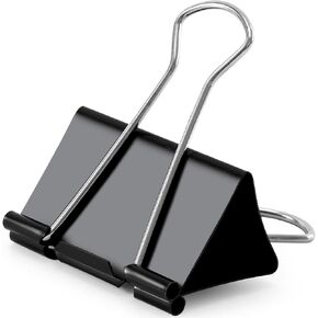 Extra Large Binder Clips 2.4 Inch Length for Office (12 Pcs)
