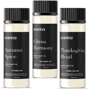 Hotel Collection Diffuser Oils Set - Scentia Fragrance Oil 20 ml - Aromatherapy Fragrances Inspired by 5 Star Hotels - Luxury Hotel Scents Set 1, Pack of 3 x 20ml Bottles