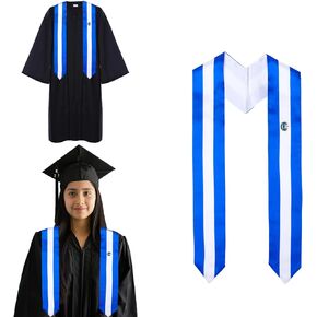 El Salvador Flag Graduation Stole, Graduation Sash for El Salvador International Students