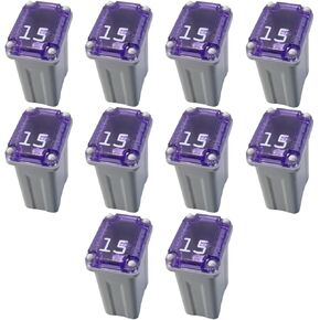 10PCS 30 Amp Car Micro Cartridge Fuses, Car Square Fuse, Micro Female Fuse, Slow Blow FMM Mcase Type Fuses, Automotive Low Profile Mini Box Shaped Fuse for Cars, Trucks and SUVs (30A)