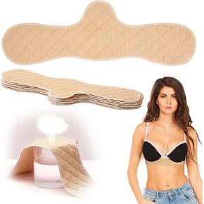 Boyiee 9 Pcs Reusable Cotton Bra Liners Under Bra Bra Liners to Absorb Sweat Under Breasts Under Breast Sweat Absorber Pads