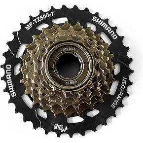 7 Speed Bike Freewheel, MF-TZ500-7 Bicycle Freewheel 14-28T Multiple Freewheel Cycling Replacement Part