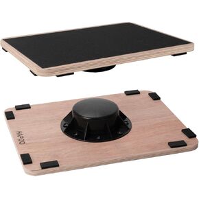 Balance Board Wobble Board for Adults Anti-Slip Balance Board for Physical Therapy Standing Desk Core Strength Wooden Balance Board