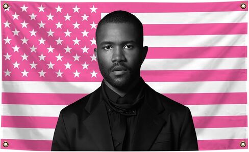 Generic Frank Music Album Ocean Funny Meme Flags 3 * 5 Feet Hippie Hanging Tapestries Wall Hanging Art Decoration for Living Room Bedroom, pink in Saudi Arabia