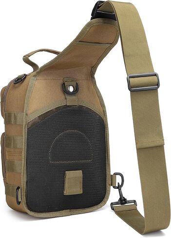 Tactical Sling Backpack Military Crossbody Bag Pack for Mens One Shoulder Holster Sling Bag 10L in Saudi Arabia