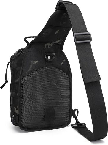 Tactical Sling Backpack Military Crossbody Bag Pack for Mens One Shoulder Holster Sling Bag 10L in Saudi Arabia