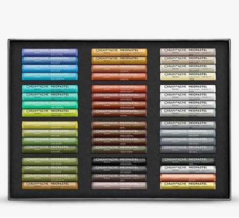 CREATIVE ART MATERIALS Caran D'ache Neopastel Oil Pastels Set/48 (7400.348) in Saudi Arabia