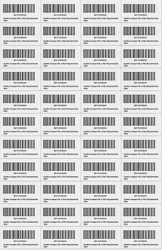 Duofire FBA Barcode Label Stickers 44 up A4(10Sheets, 440Labels) 44-up Labels 48.5 X 25.4 Mm on A4(1 X 1.9 Inches), White Self Adhesive Shipping Mailing Stickers for Laser/Inkjet Printer in Kuwait