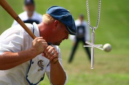 AB Max Baseball Cross Necklace for Boys - Stainless Steel Cross Necklace for Men Women Girls Baseball Chain in Saudi Arabia