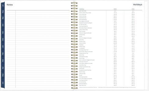بلو سكاي 2024-2025 مخطط أسبوعي وشهري للعام الدراسي، تنظيم الجدول الزمني، لطلاب المدارس الثانوية، جيما، 8.5 بوصة × 11 بوصة in Saudi Arabia
