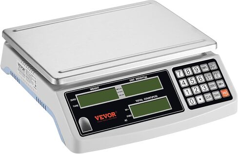 مقياس العد VEVOR، مقياس العملات المعدنية، مقياس صناعي متعدد الوحدات (جم/كجم/رطل/أونصة/قيراط) مقياس غرام إلكتروني للمجوهرات المخزونة سعة 30 كجم مع مقياس رقمي دقيق 0.1 جم للأجزاء مع RS232 in Saudi Arabia