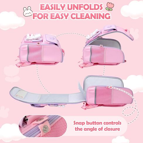 حقيبة ظهر VNINE للأطفال حقيبة ظهر للطلاب الابتدائية للبنين والبنات خفيفة الوزن للأطفال الصغار وحقائب كتب مدرسية سوداء مقاومة للماء للرعاية النهارية in Kuwait