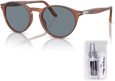 Persol PO3092SM Round Sunglasses for Men + BUNDLE With Designer iWear Complimentary Eyewear Kit in Saudi Arabia
