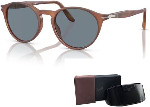 Persol PO3092SM Round Sunglasses for Men + BUNDLE With Designer iWear Complimentary Eyewear Kit in Saudi Arabia