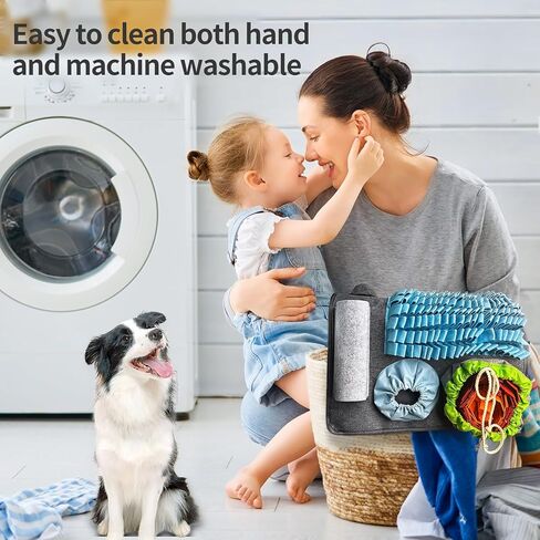 حصيرة سنفل للكلاب لعبة الشم التفاعلية لتغذية الكلاب، حصيرة ألغاز للكلاب تشجع مهارات البحث عن الطعام الطبيعية وألعاب التحفيز العقلي، حصيرة سنفل باللون الأزرق للكلاب (أحمر) in Kuwait